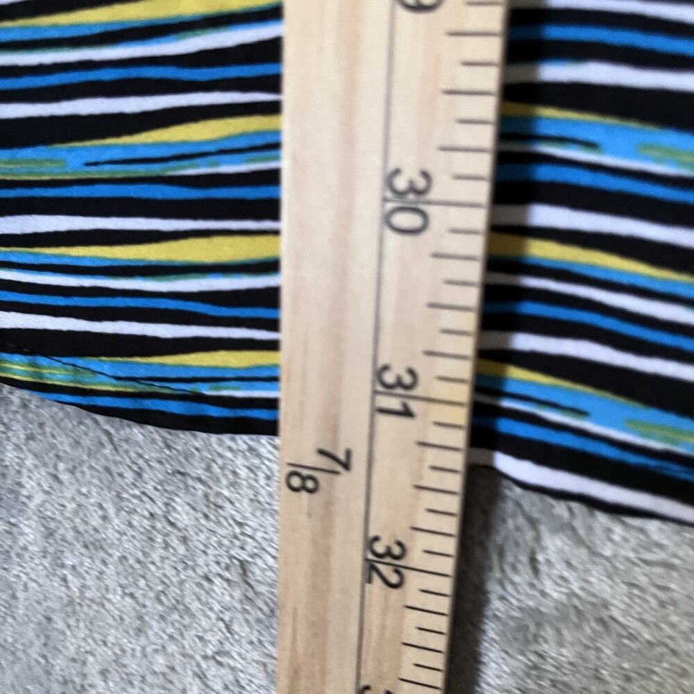 Relativity Button Front Blouse Patchwork Abstract… - image 5